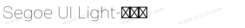 Segoe Ul Light字体转换